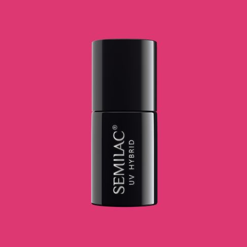 Semilac 007 Pink Rock - Semilac Soak Off Gel / Hybrid Nail Polish UV Hybrid Color