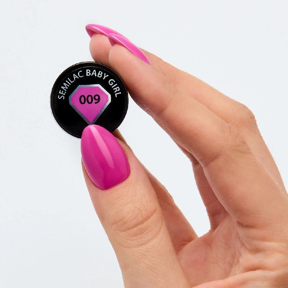 Semilac 009 Baby Girl - Semilac Soak Off Gel / Hybrid Nail Polish UV Hybrid Color