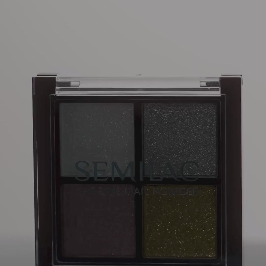 Semilac 01 Chrome Palette Pressed Powder Palette Nail Tools