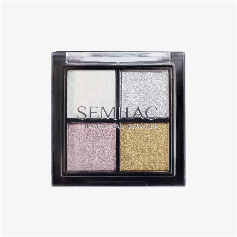 semilac 01 Chrome Palette Pressed Powder Palette Nail Tools