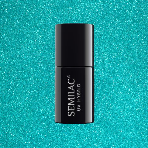 Semilac 020 Green Glass - Semilac Soak Off Gel / Hybrid Nail Polish - "Ocean Dream" Collection UV Hybrid Color