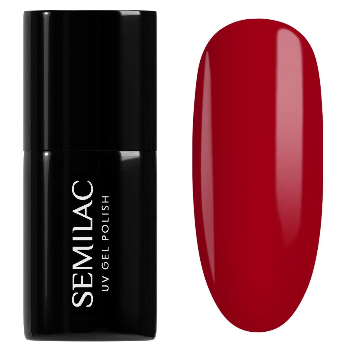 semilac 027 Intense Red - Semilac Soak Off Gel / Hybrid Nail Polish UV Hybrid Color