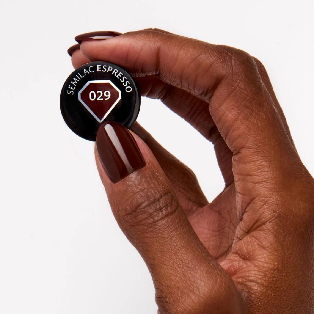 Semilac 029 Espresso - Semilac Soak Off Gel / Hybrid Nail Polish UV Hybrid Color