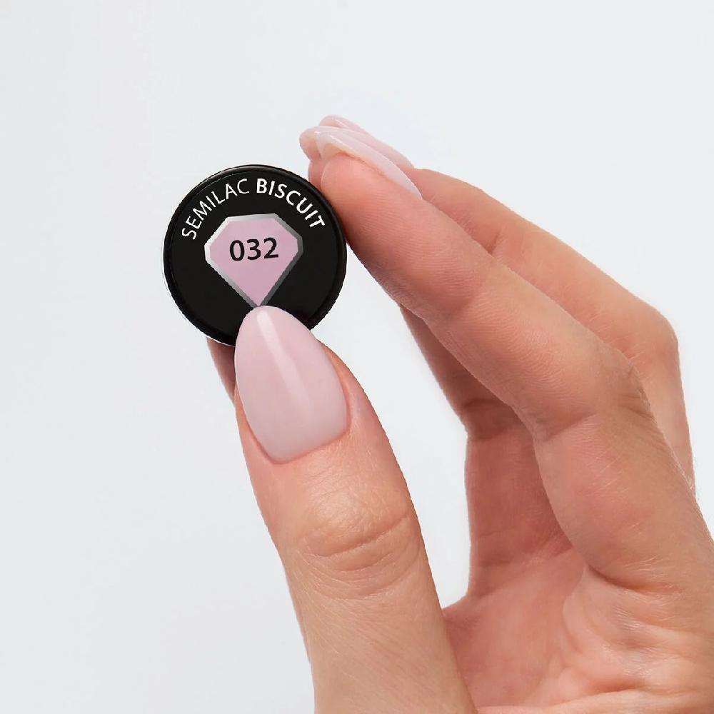 Semilac 032 Biscuit - Semilac Soak Off Gel / Hybrid Nail Polish UV Hybrid Color