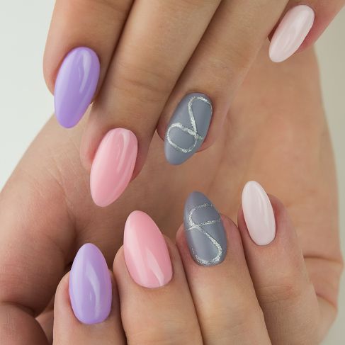 Semilac 047 Pink Peach Milk - Semilac Soak Off Gel / Hybrid Nail Polish UV Hybrid Color