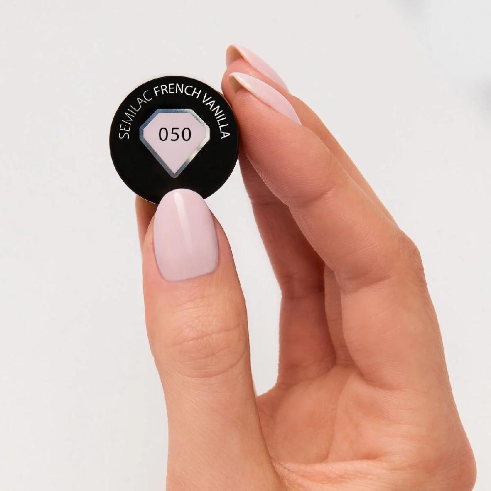 Semilac 050 French Vanilla - Semilac Soak Off Gel / Hybrid Nail Polish UV Hybrid Color