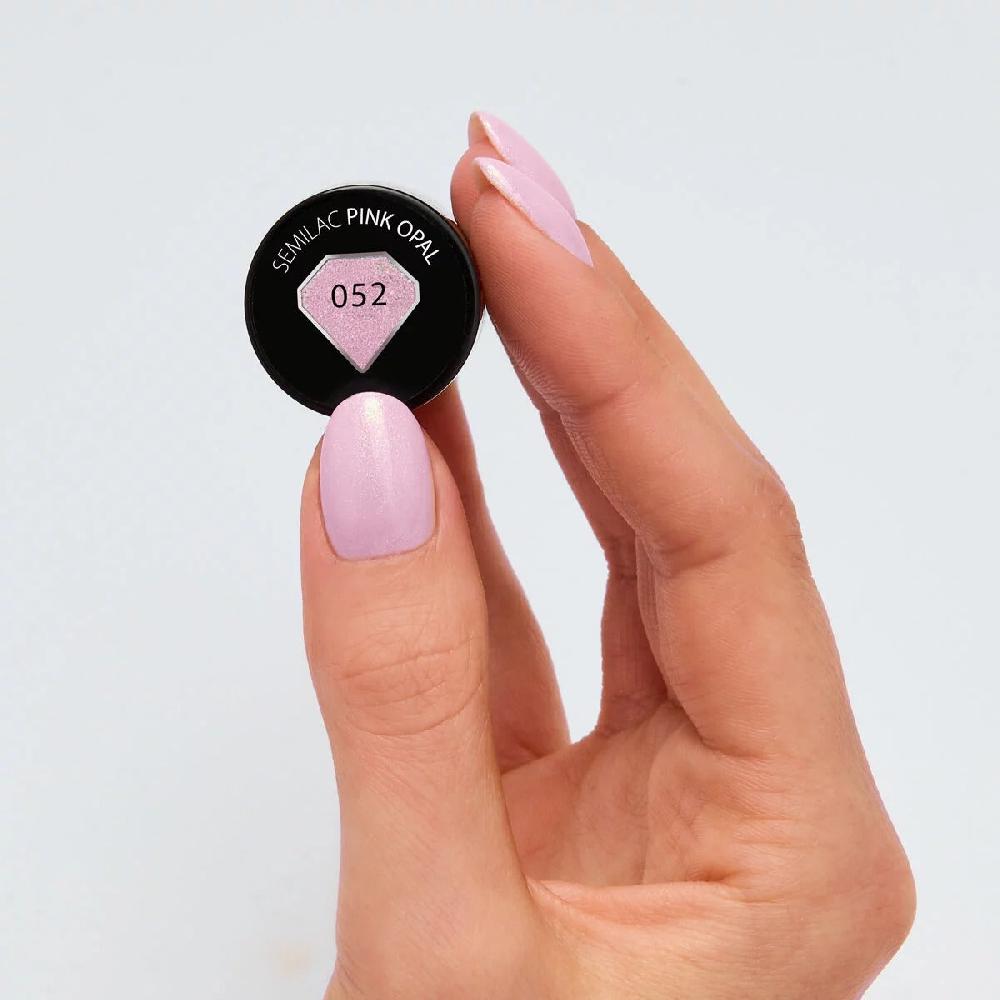 Semilac 052 Pink Opal - Semilac Soak Off Gel / Hybrid Nail Polish UV Hybrid Color
