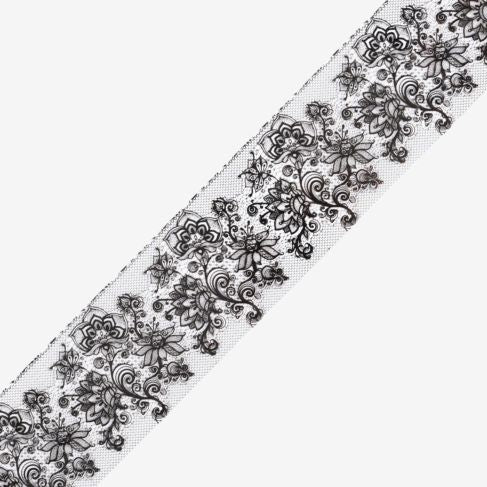 Semilac 06 BLACK LACE Semilac Nail Transfer Foil Nail Art