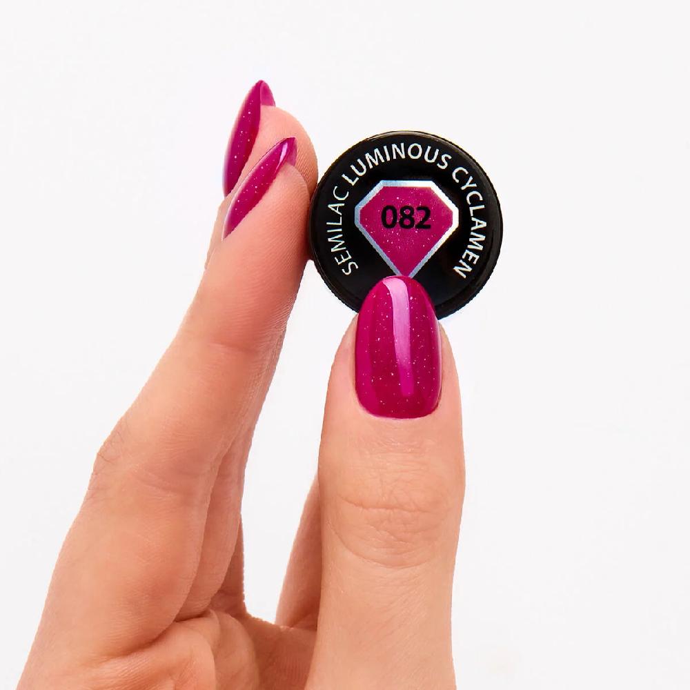 Semilac 082 Luminous Cyclamen - Semilac Soak Off Gel / Hybrid Nail Polish UV Hybrid Color