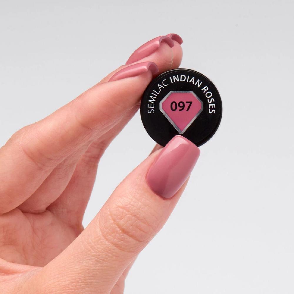 Semilac 097 Indian Roses - Semilac Soak Off Gel / Hybrid Nail Polish UV Hybrid Color