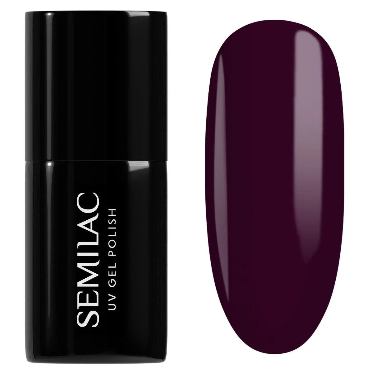 semilac 099 Dark Purple Wine - Semilac Soak Off Gel / Hybrid Nail Polish UV Hybrid Color