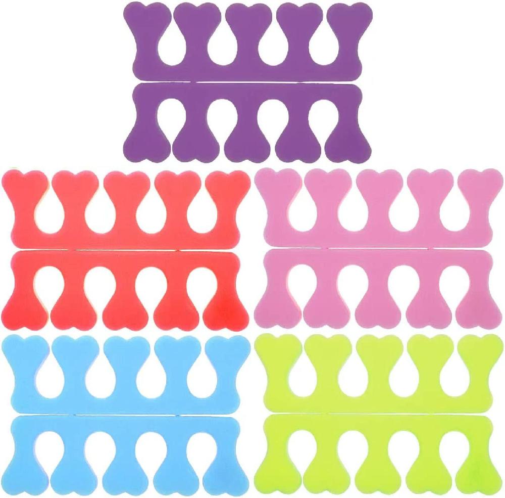 Semilac 100 Pcs Soft Foam Toe Finger Separators Cushions - Blue Nail Tools