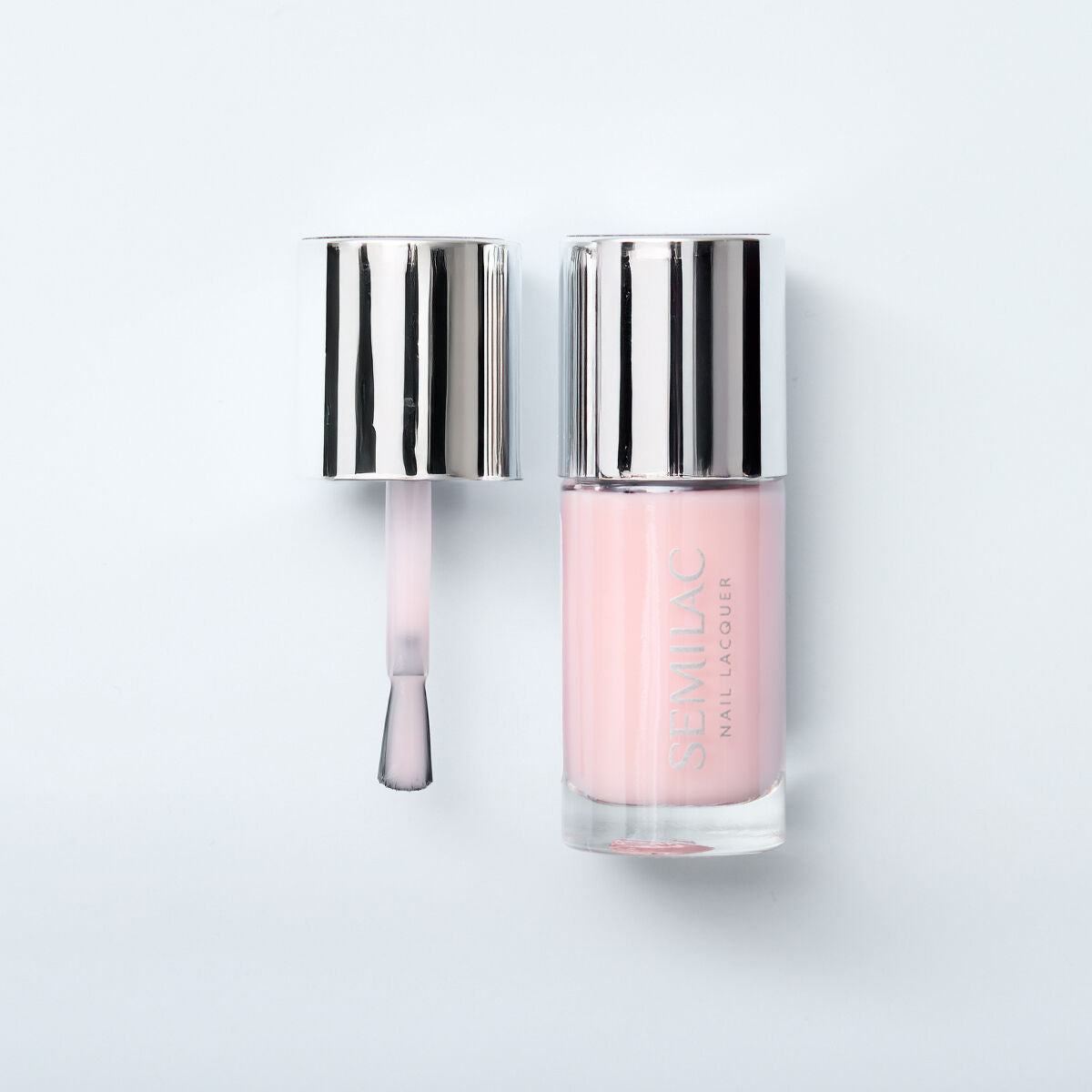 Semilac 102 Nail Lacquer Sheer Milky Pink - Semilac Regular Nail Polish Nail Polish