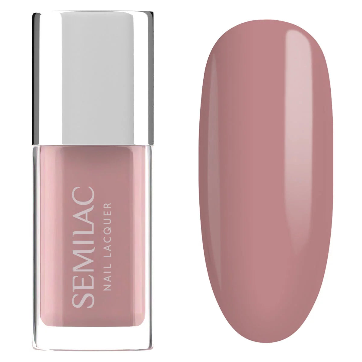 semilac 107 Nail Lacquer Classic Nude - Semilac Regular Nail Polish nail polish