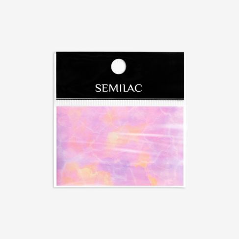 semilac 11 PINK MARBLE Semilac Nail Transfer Foil Nail Art