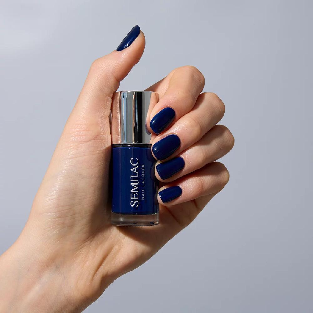 Semilac 113 Nail Lacquer Blue Ink - Semilac Regular Nail Polish Nail Polish