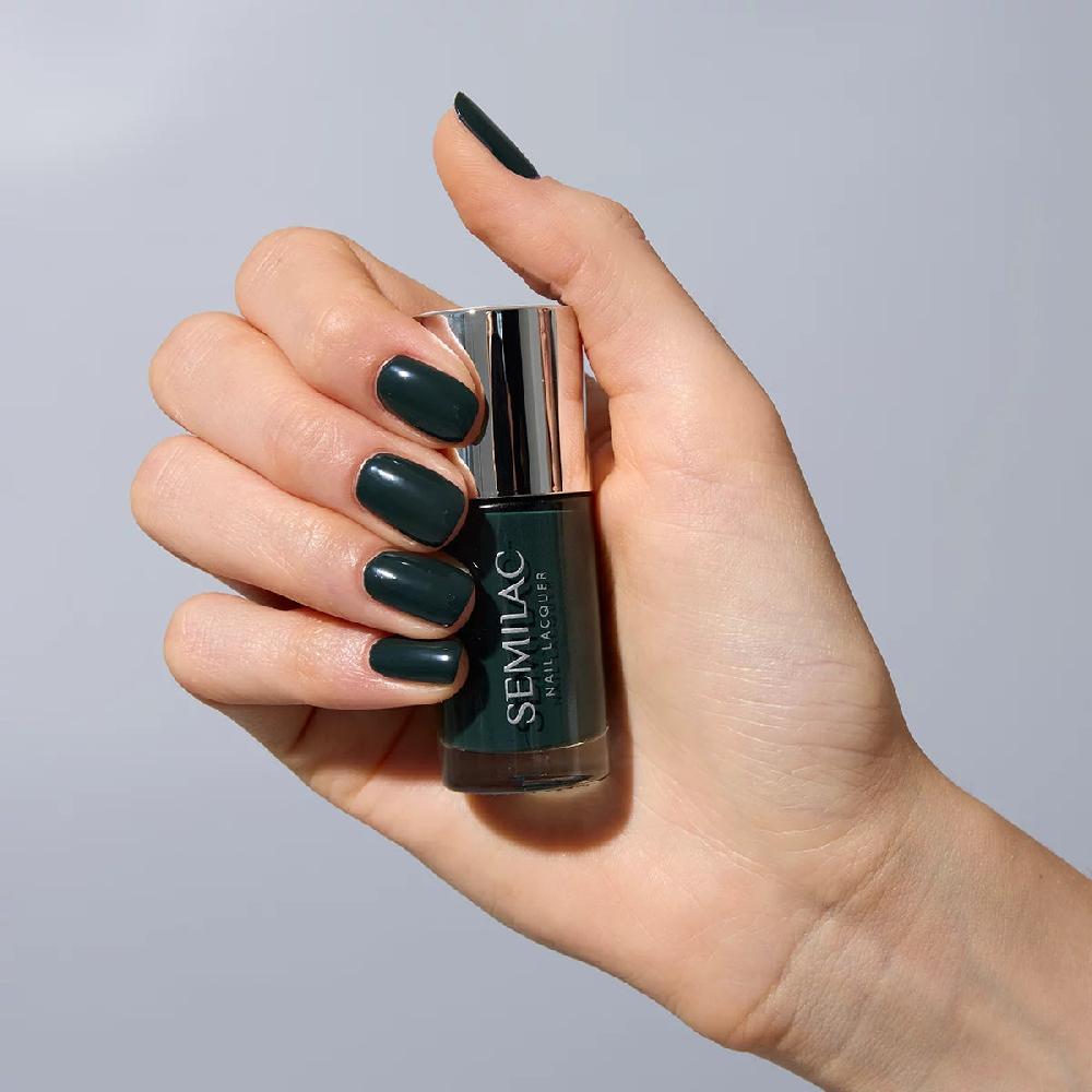 Semilac 114 Nail Lacquer Bottle Green - Semilac Regular Nail Polish Nail Polish