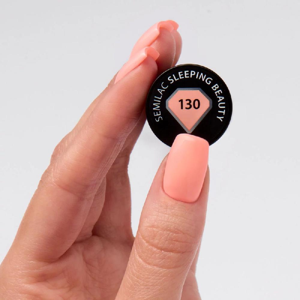 Semilac 130 Sleeping Beauty - Semilac Soak Off Gel / Hybrid Nail Polish UV Hybrid Color
