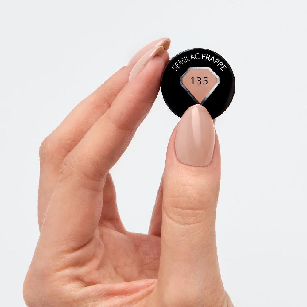 Semilac 135 Frappe - Semilac Soak Off Gel / Hybrid Nail Polish UV Hybrid Color