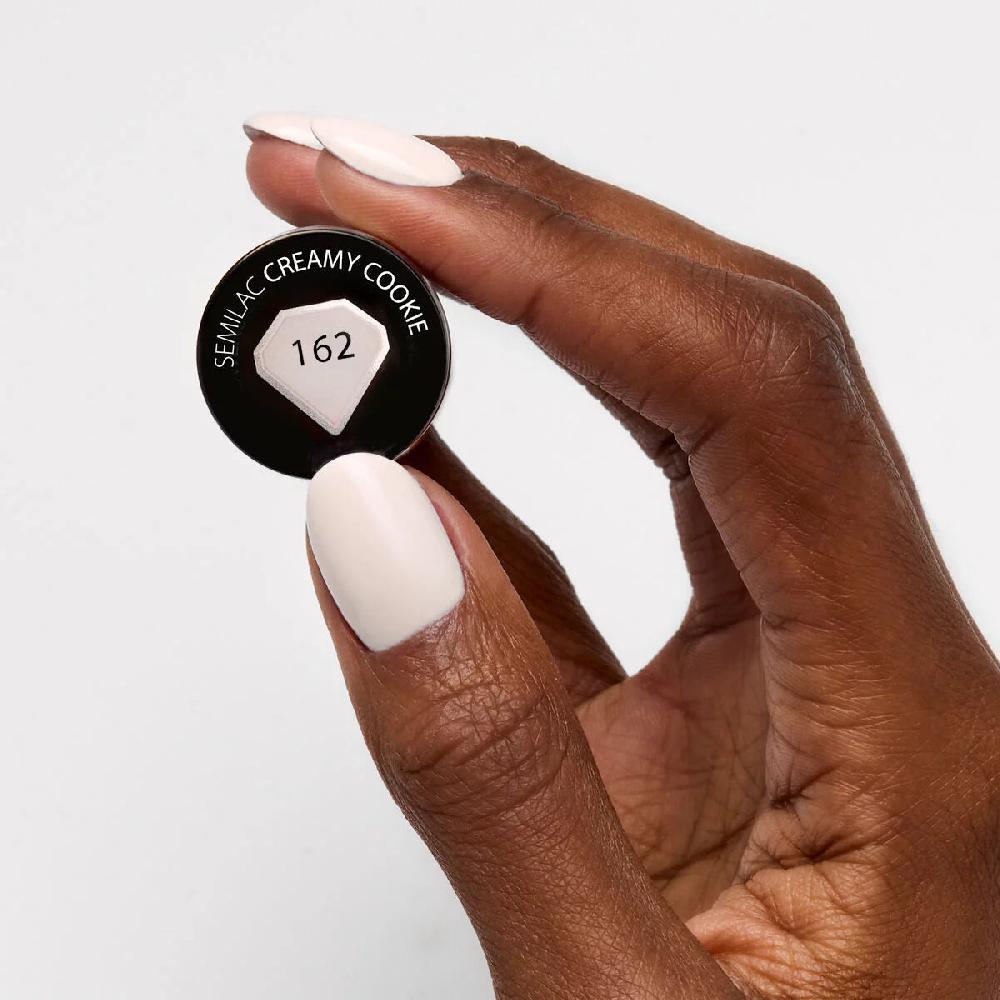 Semilac 162 Creamy Cookie - Semilac Soak Off Gel / Hybrid Nail Polish UV Hybrid Color
