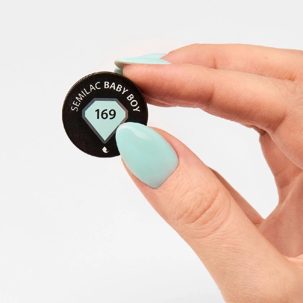 Semilac 169 Baby Boy - Semilac Sak Off Gel Hybrid Nail Polish UV Hybrid Color