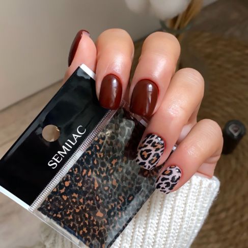 Semilac 17 WILD ANIMALS Semilac Nail Transfer Foil Nail Art