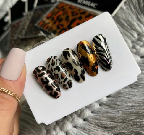 Semilac 17 WILD ANIMALS Semilac Nail Transfer Foil Nail Art
