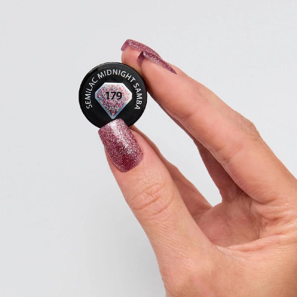 Semilac 179 Midnight Samba - Semilac Soak Off Gel / Hybrid Nail Polish UV Hybrid Color