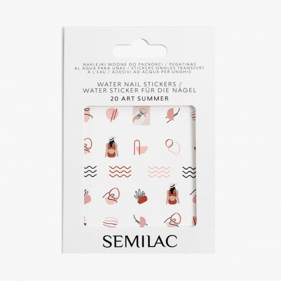 semilac 20 ART SUMMER Semilac Nail Stickers Nail Art