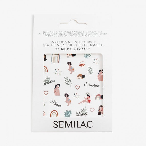 semilac 21 NUDE SUMMER Semilac Nail Stickers Nail Art