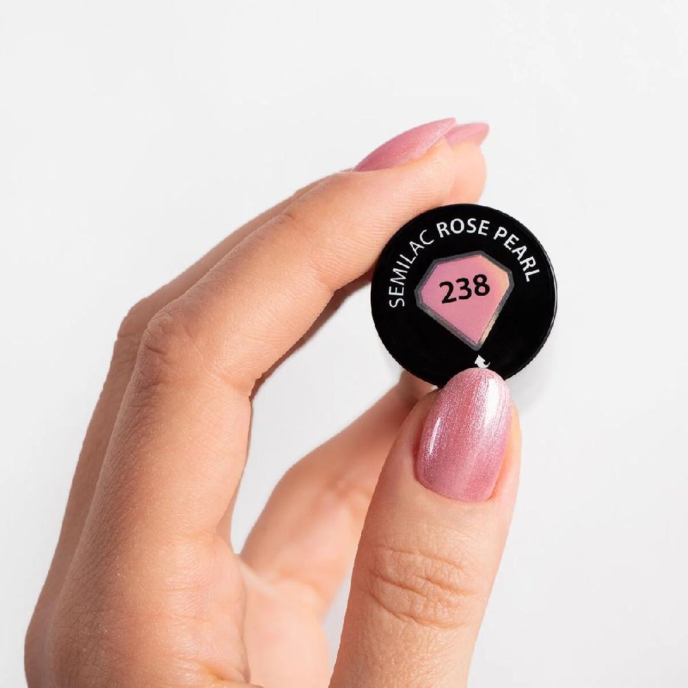 Semilac 238 Rose Pearl - Semilac Soak Off Gel / Hybrid Nail Polish UV Hybrid Color