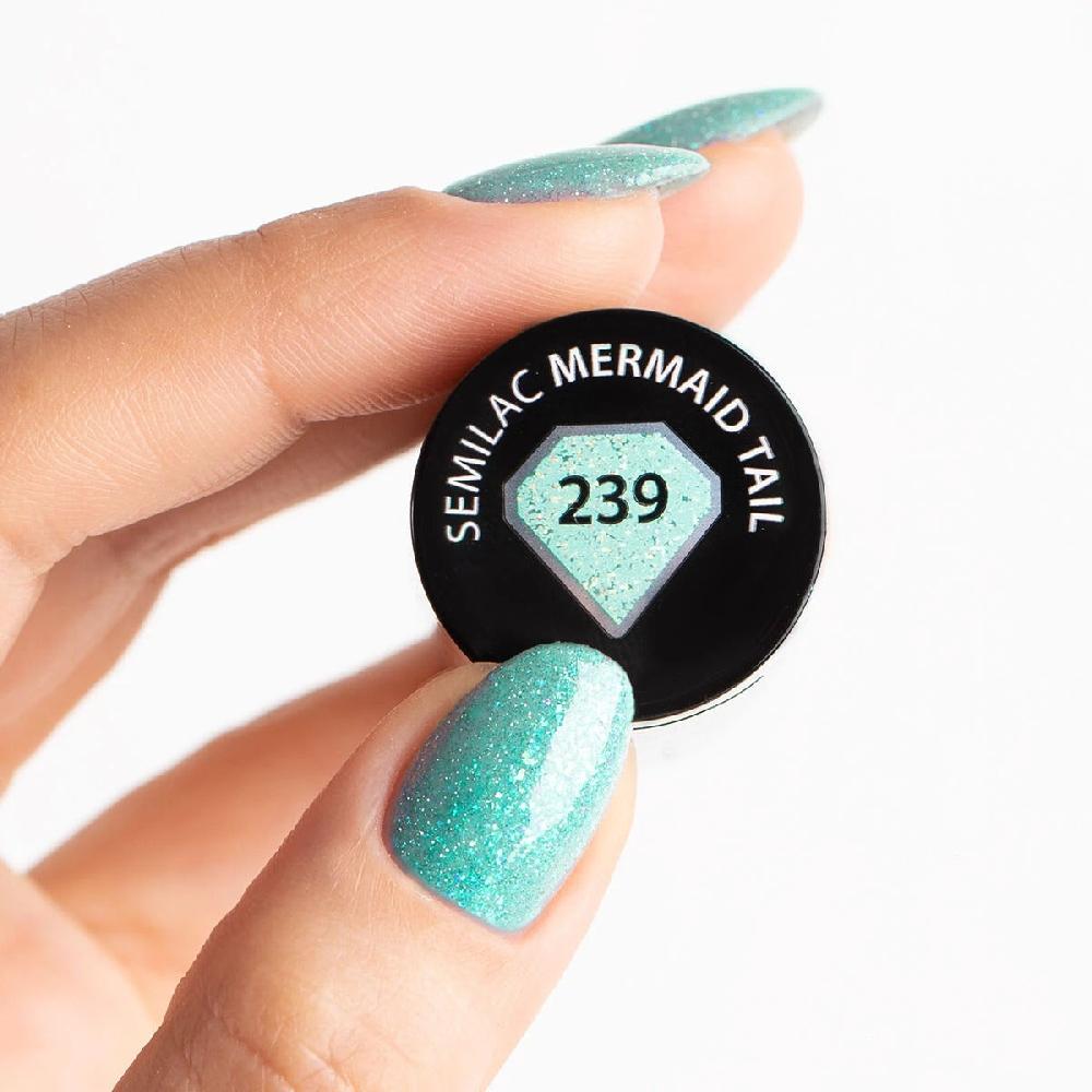 Semilac 239 Mermaid Tail - Semilac Soak Off Gel / Hybrid Nail Polish UV Hybrid Color