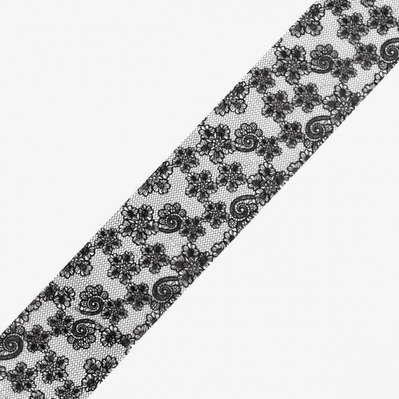 Semilac 24 BLACK LACE Semilac Nail Transfer Foil Nail Art