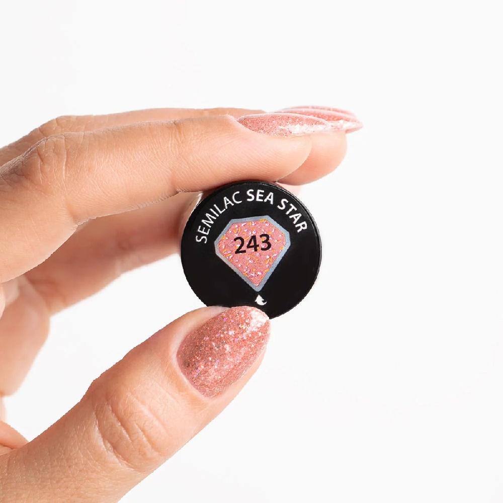 Semilac 243 SEA STAR - Semilac Soak Off Gel / Hybrid Nail Polish UV Hybrid Color