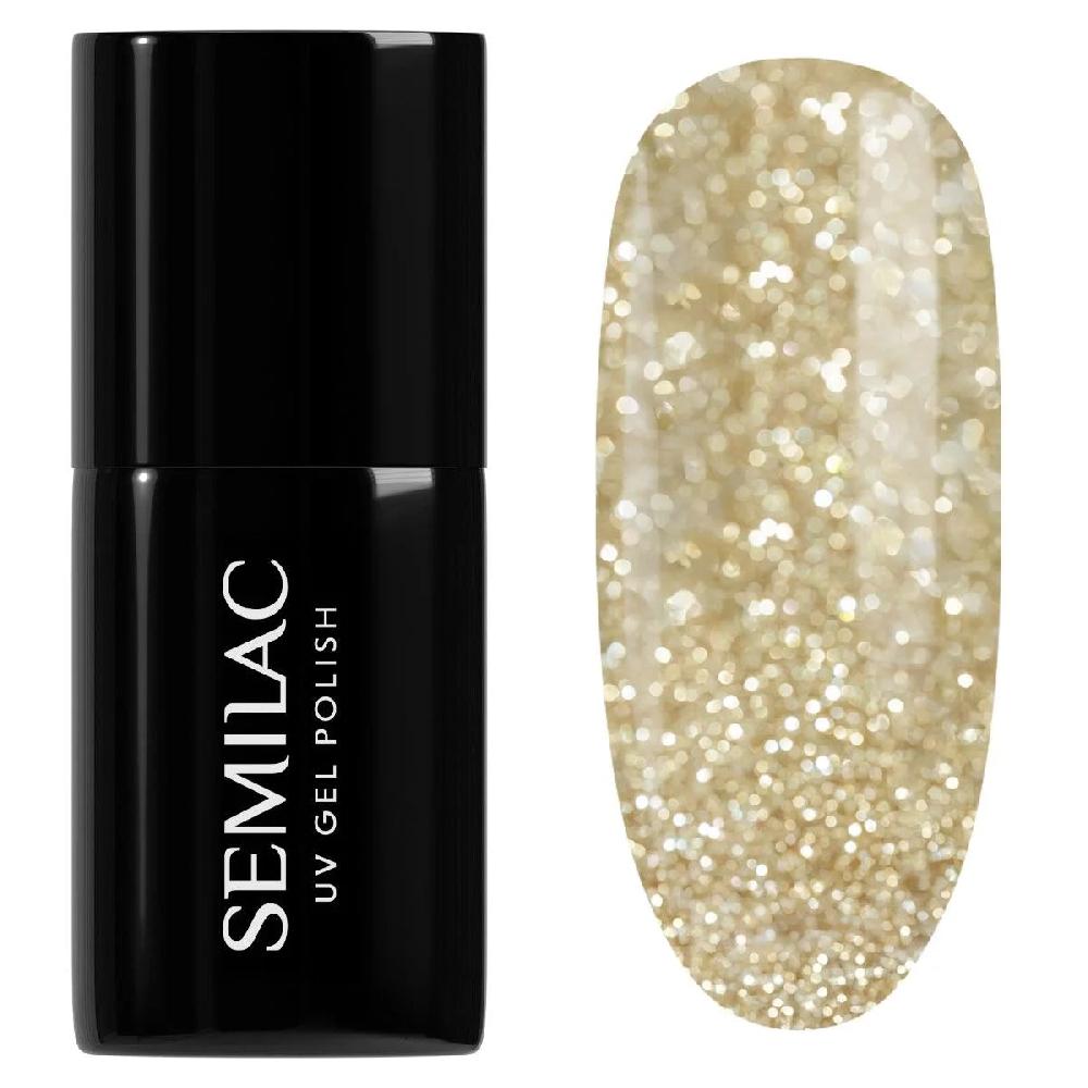 semilac 260 Platinum Light Gold - Semilac Soak Off Gel / Hybrid Nail Polish UV Hybrid Color