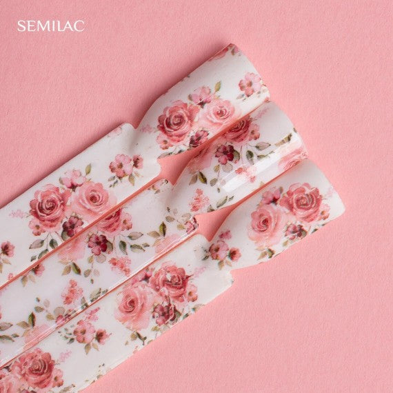 Semilac 27 FLOWERS Semilac Nail Transfer Foil Nail Art