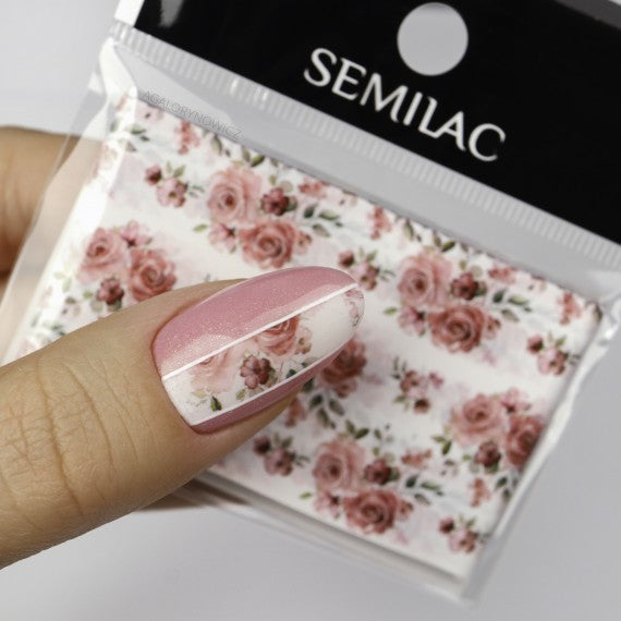Semilac 27 FLOWERS Semilac Nail Transfer Foil Nail Art