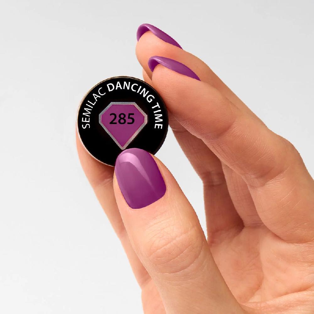 Semilac 285 DANCING TIME Semilac Soak Off Gel / Hybrid Nail Polish - LET'S MEET Collection UV Hybrid Color
