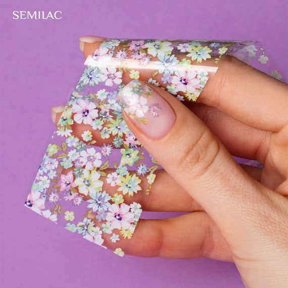 Semilac 30 BLOOMING FLOWERS Semilac Nail Transfer Foil Nail Art