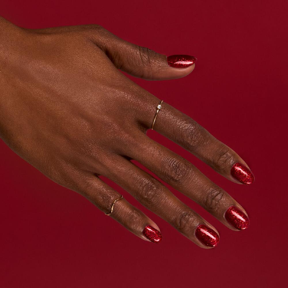 Semilac 318 Burgundy Red Glitter - Semilac Soak Off Gel / Hybrid Nail Polish UV Hybrid Color