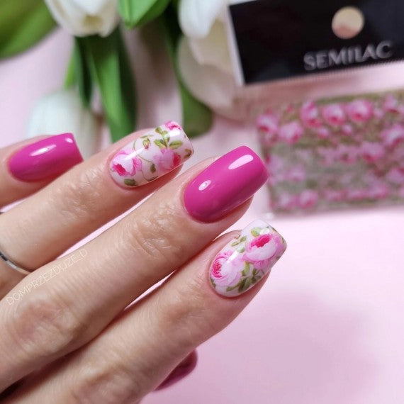 Semilac 32 BLOOMING FLOWERS Semilac Nail Transfer Foil Nail Art