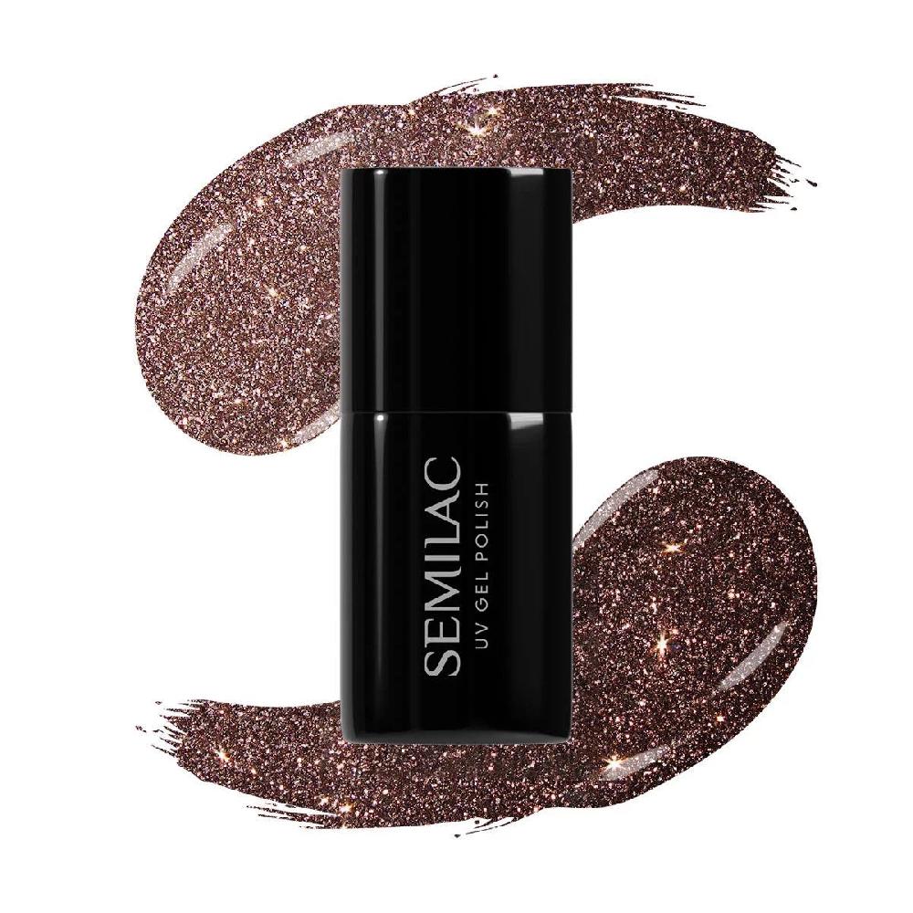 semilac 333 Shine Brown - Semilac Soak Off Gel / Hybrid Nail Polish UV Hybrid Color