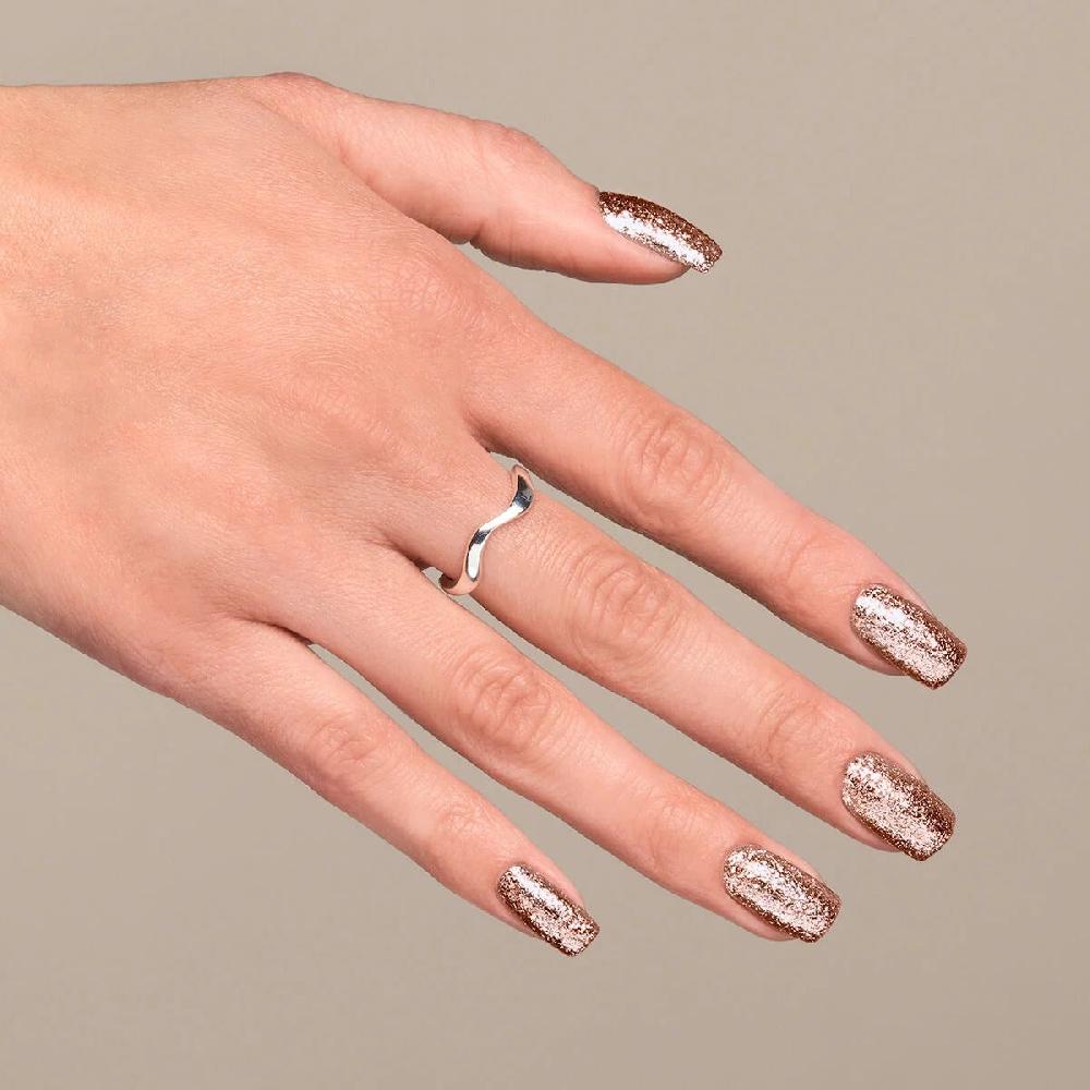 Semilac 349 DELICATE VANILLA GLITTER - Semilac Soak Off Gel / Hybrid Nail Polish UV Hybrid Color