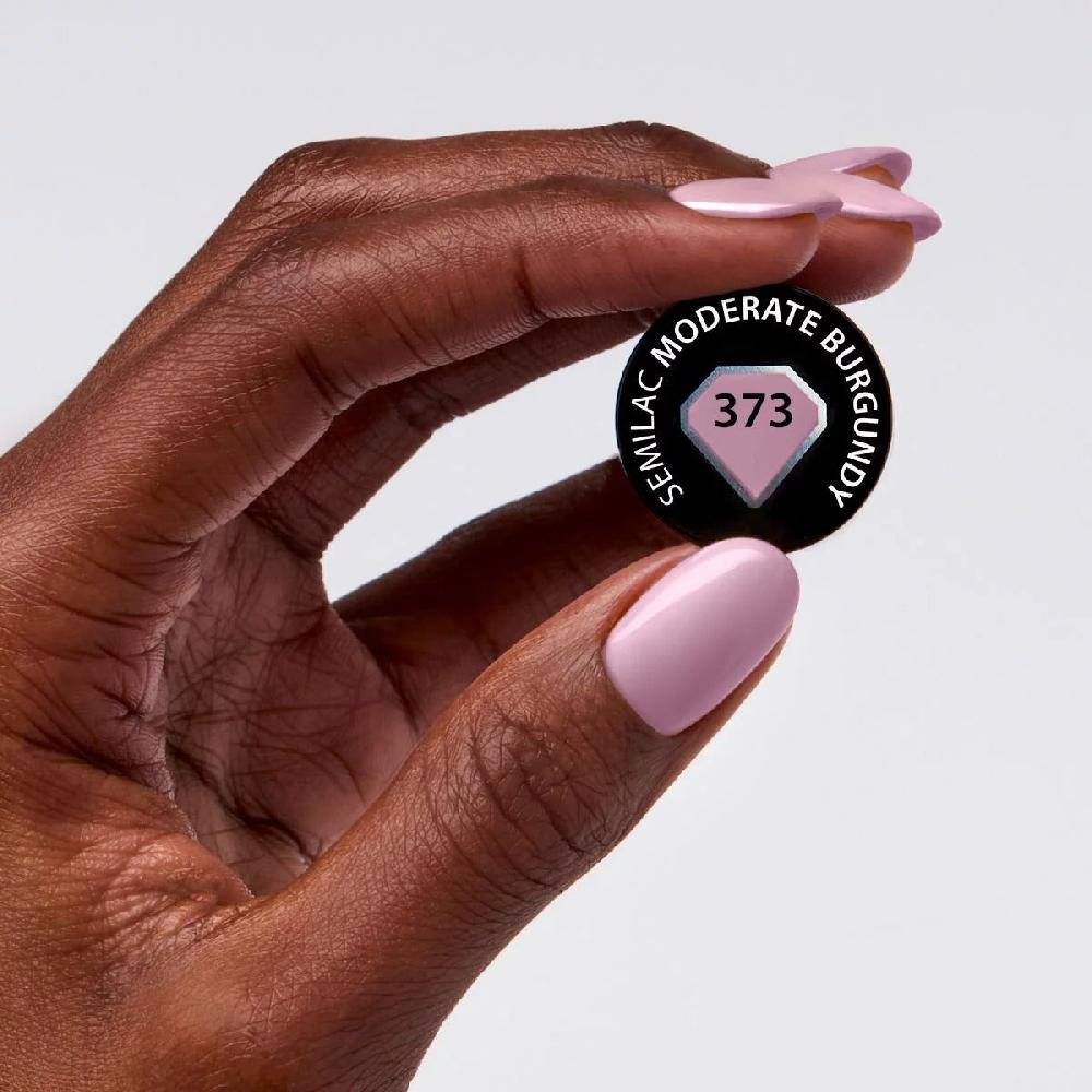 Semilac 373 Moderate Burgundy - Semilac Soak Off Gel / Hybrid Nail Polish UV Hybrid Color