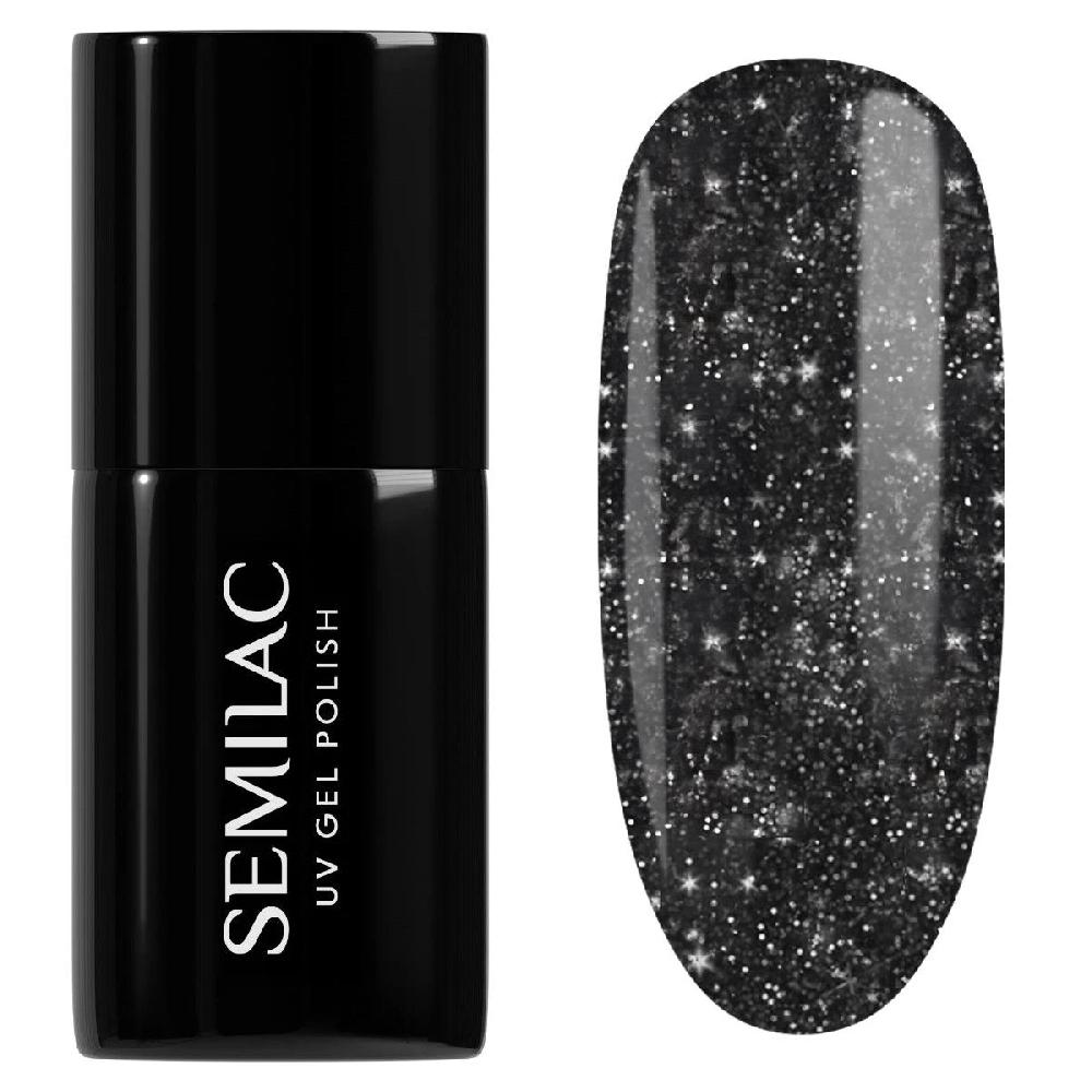 semilac 394 Sparkling Midnight Date - Semilac Soak Off Gel / Hybrid Nail Polish UV Hybrid Color semilac 394 Sparkling Midnight Date - Semilac Soak Off Gel / Hybrid Nail Polish UV Hybrid Color