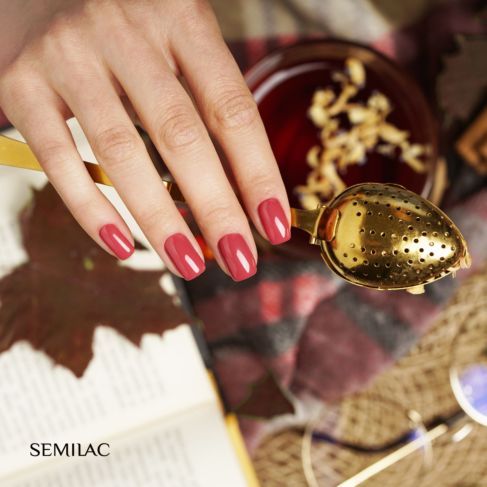 Semilac 400 RUSTY RED - Semilac Soak Off Gel / Hybrid Nail Polish UV Hybrid Color