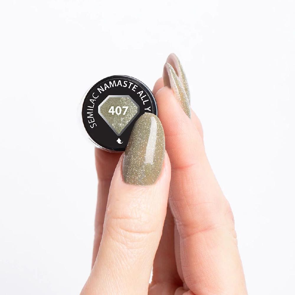 Semilac 407 Namaste All Year - Semilac Soak Off Gel / Hybrid Nail Polish UV Hybrid Color