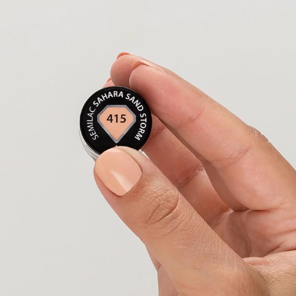 Semilac 415 Sahara Sand Storm - Semilac Soak Off Gel / Hybrid Nail Polish UV Hybrid Color
