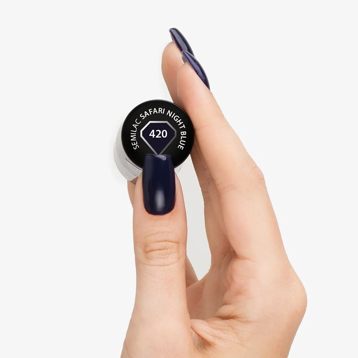 Semilac 420 Safari Night Blue - Semilac Soak Off Gel / Hybrid Nail Polish UV Hybrid Color