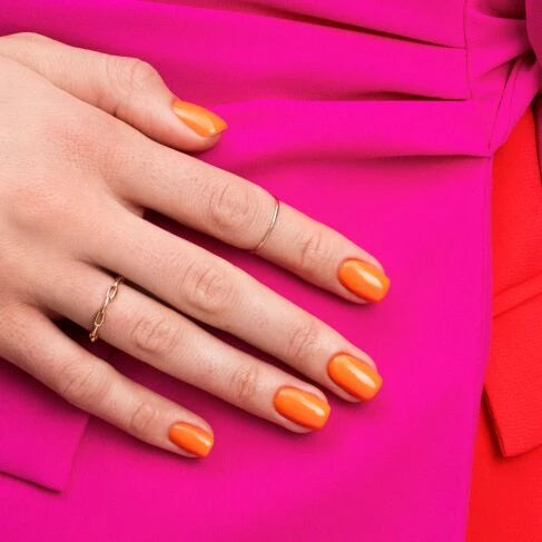 Semilac 433 SUPPORTING ORANGE Semilac Soak Off Gel / Hybrid Nail Polish - EVEN BETTER TOGETHER Collection UV Hybrid Color